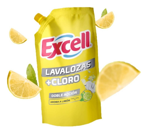 Lavaloza Con Cloro Doypack 1000cc Excell