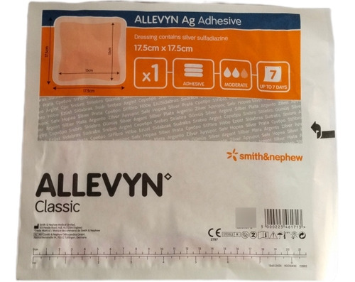 Aposito Allevyn Classic Ag 17.5cmx17.5cm Adhesivo