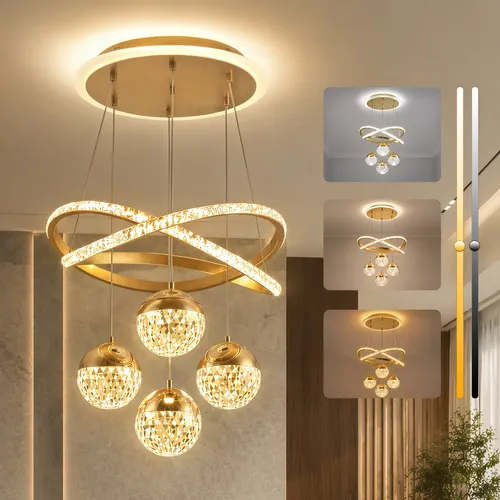 Lustre Para Sala Pendente Cozinha Luminária De Teto Moderna 127/220v