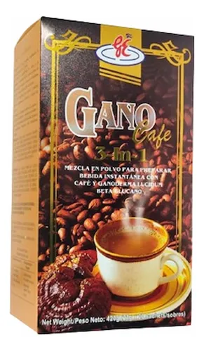 Gano Cafe 3en1 Con Extracto De Ganoderma Lucidum Sin Lactosa