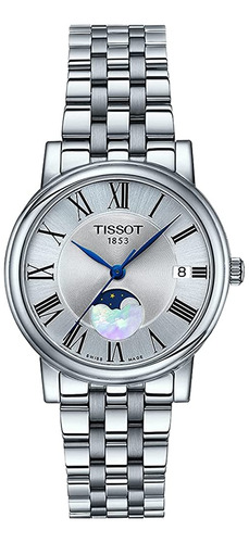 Reloj De Cuarzo Suizo Tissot Womens Carson Premium Lady Moon