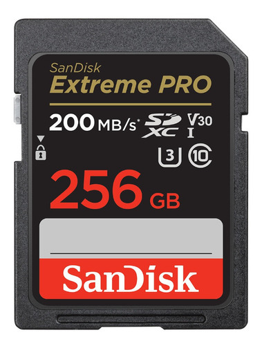 Tarjeta De Memoria Sd Sandisk  Extreme Pro 256gb 200 Mb/s