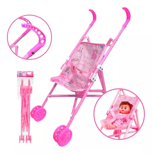 Carrinho Boneca Bebe Reborn Baby Alive Dobrável Luxo Toys2u