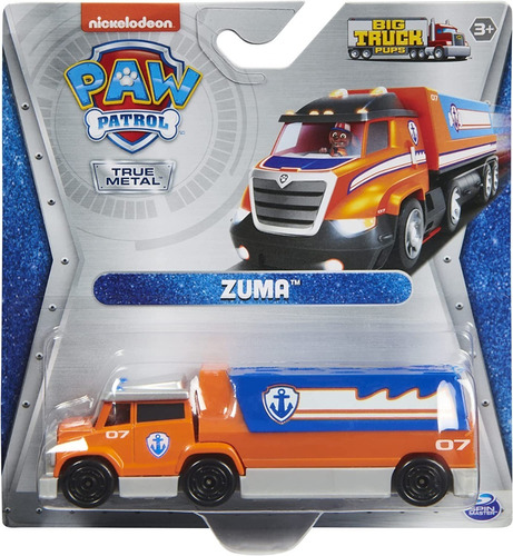 Paw Patrol Vehiculo De Metal Zuma - Big Truck Pups 1:55