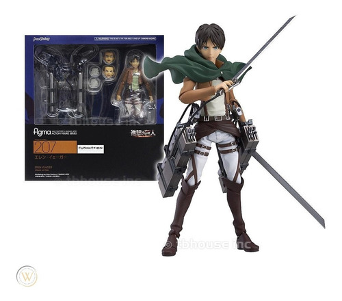 Eren Yaeger Action Figure Attack On Titan (colecionavel)