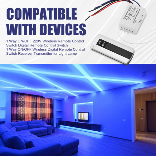 Canal Con Transmisor Digital 220v/off 1 Wirele