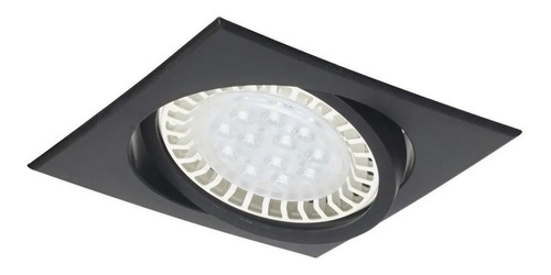 Pack X 10 Spot Embutir Ar111 Cuadrado Pvc Led 12w Gu10 