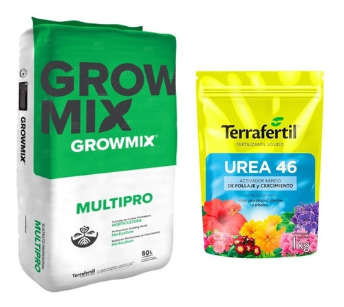 Sustrato Growmix Terrafertil Multipro 80lt Urea 46 1kg Grow