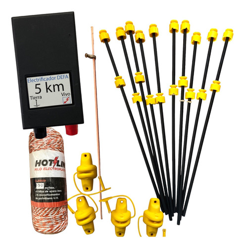 Kit Boyero Defa Modelo 5km Con Accesorios 50 Metros Full