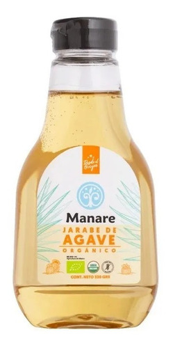 Manare Jarabe De Agave Orgánico Sin Gluten 330 G