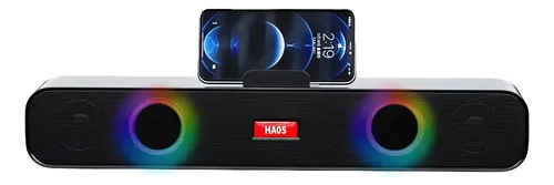 Barra De Sonido Para Pc Tv Bocinas Inalámbrica Bluetooth Rgb