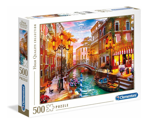 Puzzle Clementoni 500 Piezas Venecia Sunset Over Venice