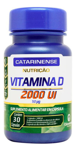 Vitamina D 2000 Ui 30 Cápsulas