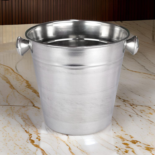 Balde Mini Porta Gelo Inox 970ml Com Alças - Prata