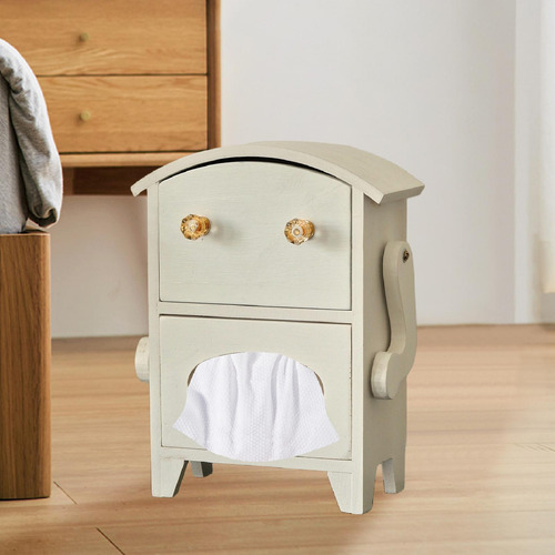 Mini Armario De Almacenamiento Con Forma De Robot, Blanco