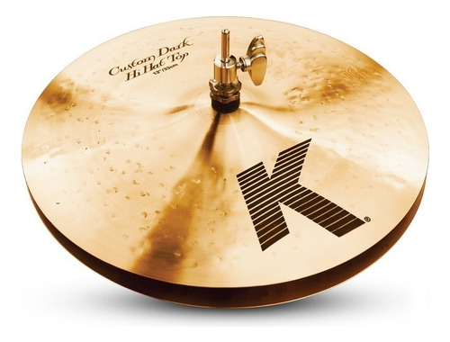 Chapéu Platillo Zildjian K Custom Dark Hi Hi 13 de diâmetro 13 polegadas