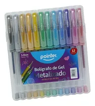Comprar Bolígrafos De Gel Metalizado Pointer 12 Col 