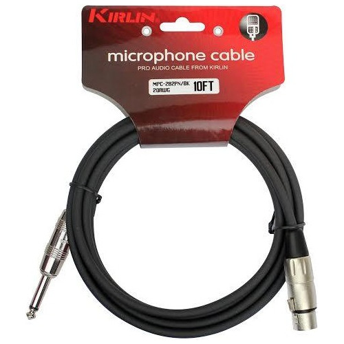 Cable Xlr Hembra A Plug 6,3 Mono 10mts. Kirlin
