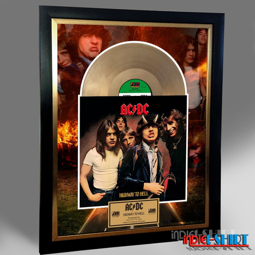 Cuadro Decorativo Ac/dc Higway To Hell Acdc  Lp Vinyl 