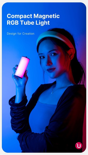 Imagen 7 de 10 de Luz Led Rgb Iluminador Ulanzi I-light Bateria Interna $