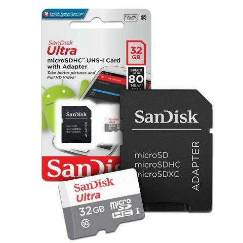 Cartão De Memória 32gb Classe 10 Sandisk Original 