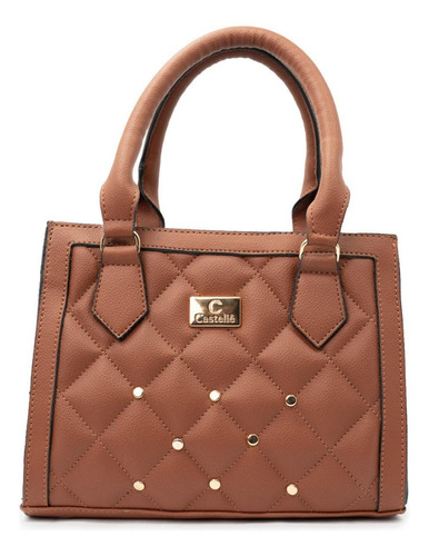 Bolsa Feminina Casual Com Apliques Elegantes - Casteliê Cor Marrom