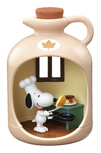 Snoopy Terrarium Re-ment Life In A Bottle Maple Syrup