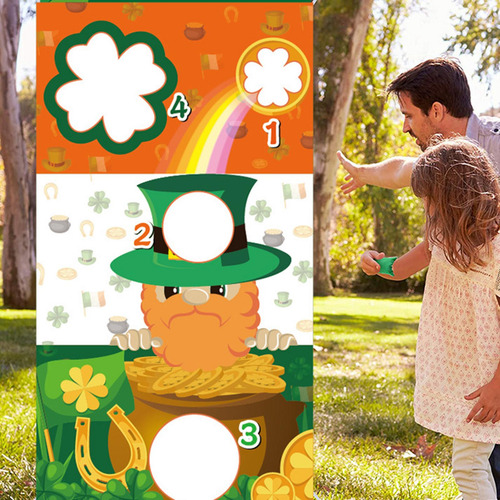 Party Toss Game Flag Festival Game Banner Ropa Verde
