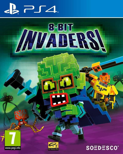 8 Bit Invaders Ps4 - Medios físicos