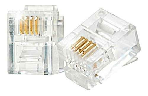 Conector Rj11 Bolsa De 50 Unidades