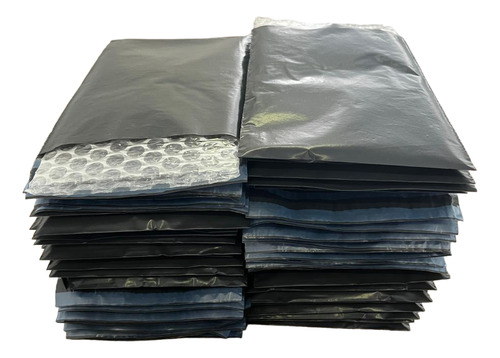 Envelope Plástico C/ Bolha 12x18 500 Uni Reciclado Cinza