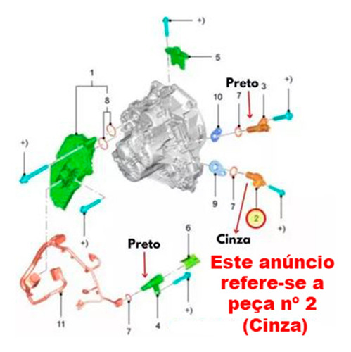 Sensor Velocidade Entrada A Cinza Cambio Powershift Ecosport