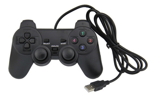 Control Negro Usb Para Pc Tipo Ps2