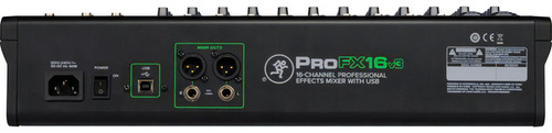 Mezcladora Análoga 16 Canales Con Fx Y Usb Profx16v3 Mackie