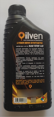 Aceite Semisintetico 15w40 Oilven
