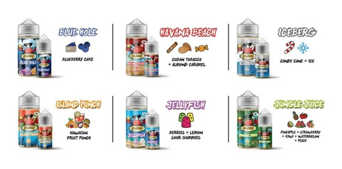 Imagen 2 de 5 de Esencias Mr Crab Eliquid Vape 100ml