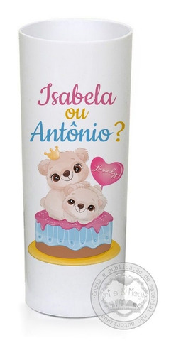 Imagem 4 de 4 de 30 Copo Long Drink Personalizado Chá Revelação