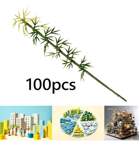 Modelo De 100 Piezas De Árboles De Bambú, Árboles 10 Cm