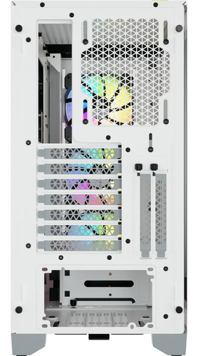 Imagen 10 de 10 de Gabinete Gamer Corsair Icue 4000x Tg Rgb Mid-t White