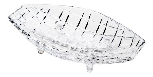 Centro Mesa Cristal Oval Deli 26x15cm