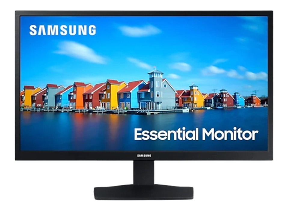 Monitor Samsung 22 Plano Fhd Con Amplio Ángulo De Visión Color Negro N a