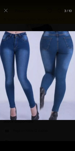 Pantalon Jeans Elaztizado Mujer Alto Talles Grandes Y Chicos  36 Al 56 Chupin Directo Fabricante