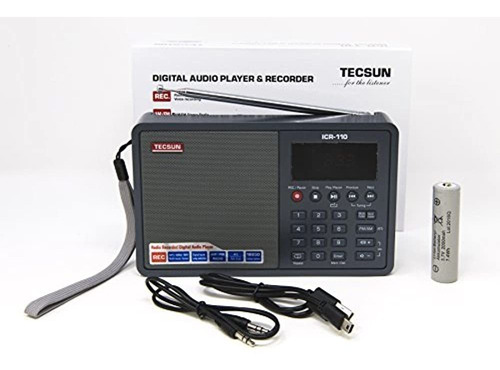 Imagen 7 de 7 de Tecsun Icr 110 4 En 1 Am Fm Radio + Mp3 + Graba