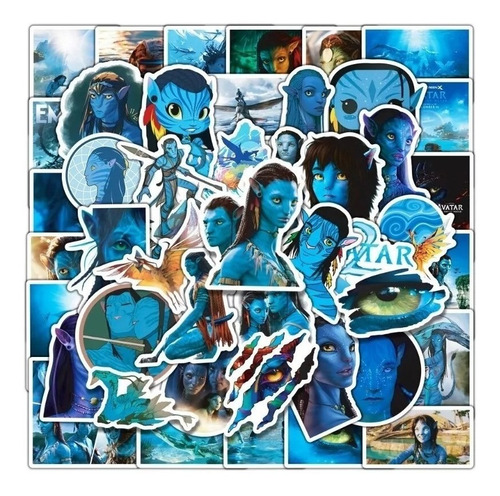 Imagen 2 de 4 de Avatar - Set De 50 Stickers / Calcomanías / Pegatinas