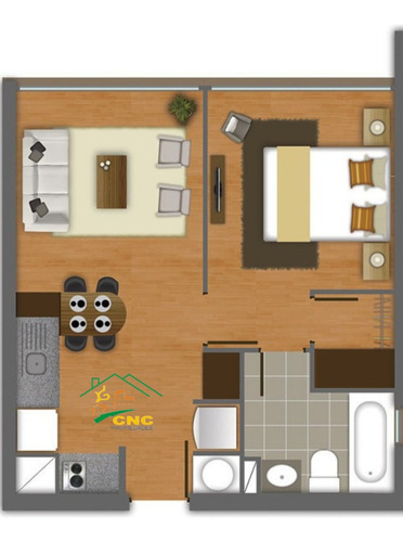 Edificio Abaroa Ii Departamento 2 D / 1 B