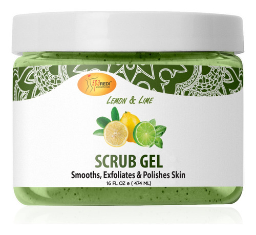 Spa Redi Gel Exfoliante Pmez Exfoliante, Limn Y Lima, 16 Onz