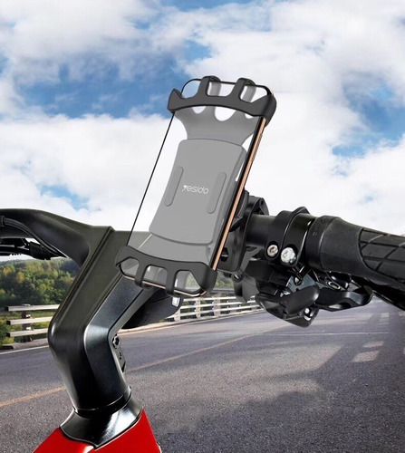 Imagen 2 de 8 de Base Porta Celular Soporte Bicicleta Moto Universal