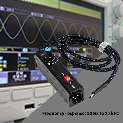 Aislador De Audio Usb -c Xlr Con Ajuste De Volumen Y Reducci