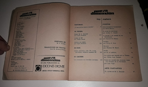 Nueva Dimensión Ciencia Ficcion Y Fantasia Revista Número 63 (Usado)