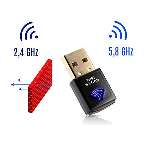 Adaptador Wifi Nation Wifi Dongle Mini 802.11ac Ac600 Usb Wi